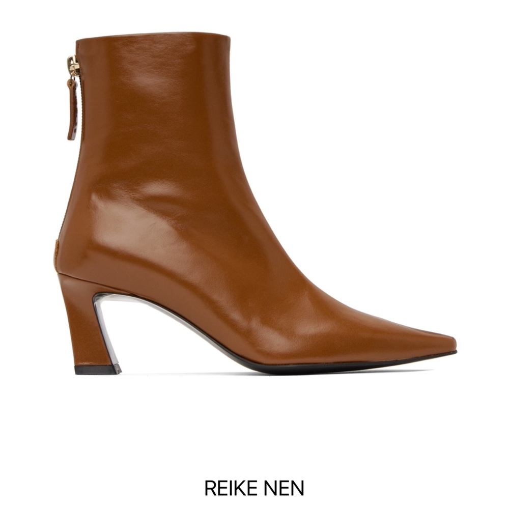 Reike Nen Brown Slim Lined Ankle Boot